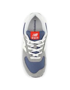 Zapatillas new balance gc574gwh gris azul de niño.