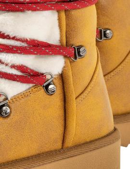 botas d.franklin nordic trk fur mustard marrón de mujer.