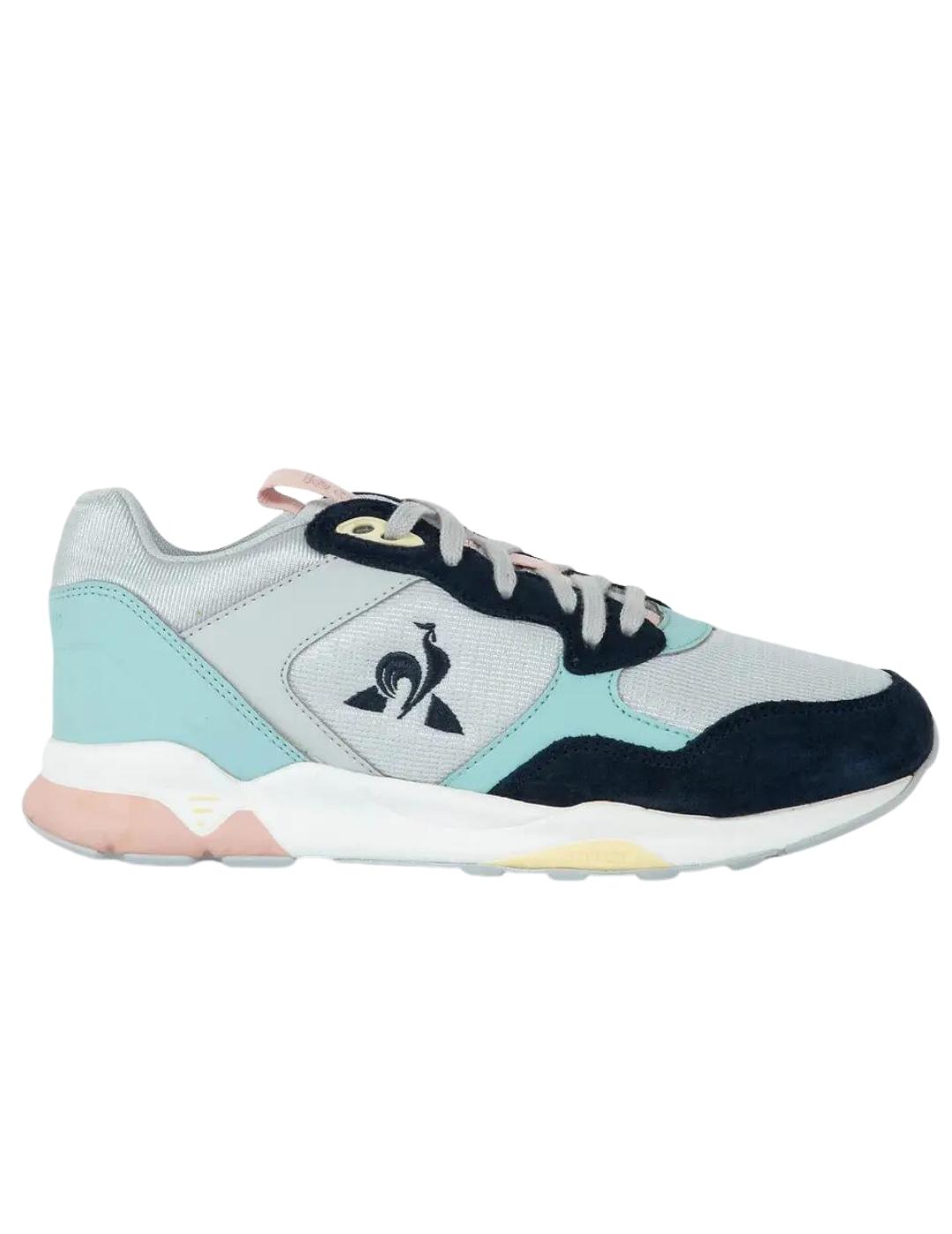 Zapatillas le coq sportif lcs r500 w pop gris azul de mujer.