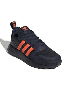 Zapatillas adidas multix c marino naranja de niño.