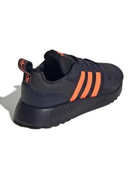 Zapatillas adidas multix c marino naranja de niño.