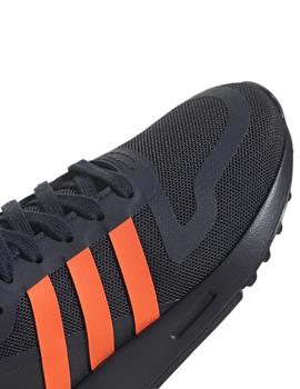 Zapatillas adidas multix c marino naranja de niño.