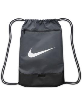 gymsack nike brasilia 9.5 gris unisex.