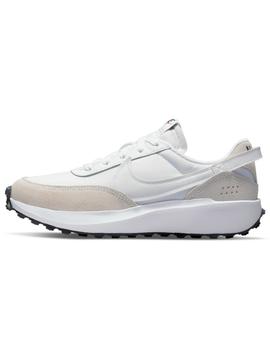 Zapatillas nike waffle debut blanco beige de mujer.