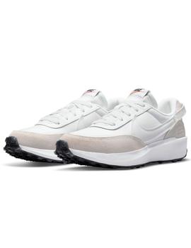 Zapatillas nike waffle debut blanco beige de mujer.