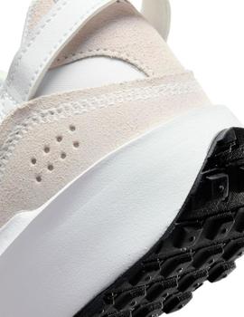 Zapatillas nike waffle debut blanco beige de mujer.