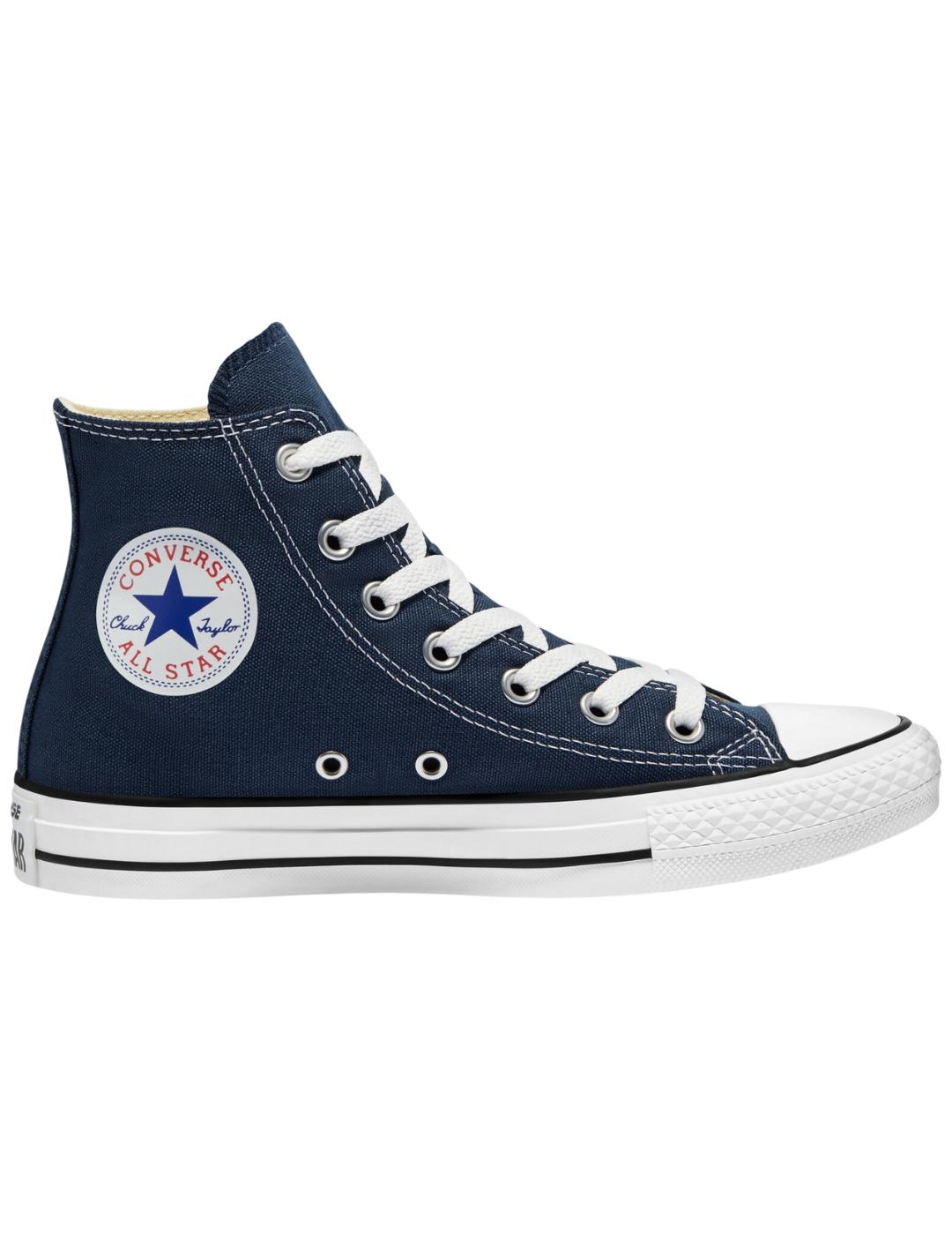 Zapatillas converse all star hi azul marino.