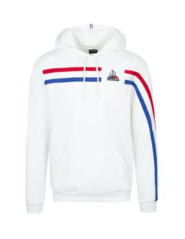 sudadera le coq sportif tricolor nº1 blanco de hombre.