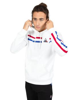 sudadera le coq sportif tricolor nº1 blanco de hombre.