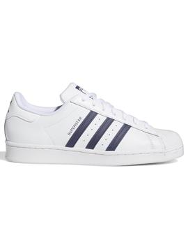 Zapatillas adidas superstar blanco marino de hombre.