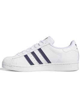 Zapatillas adidas superstar blanco marino de hombre.