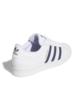 Zapatillas adidas superstar blanco marino de hombre.