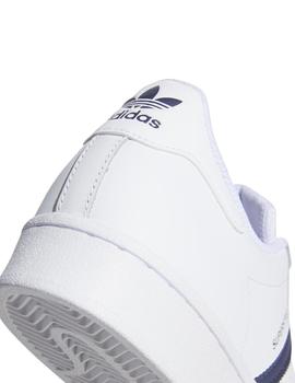 Zapatillas adidas superstar blanco marino de hombre.