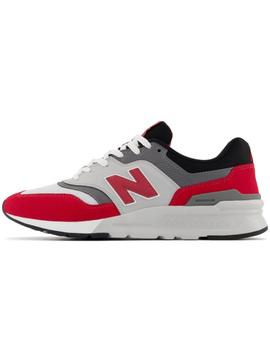 Zapatillas new balance cm997hvv rojo gris de hombre.