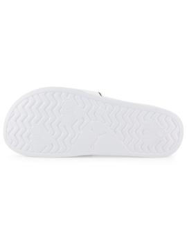 chanclas puma leadcat 2.0 blanco unisex.