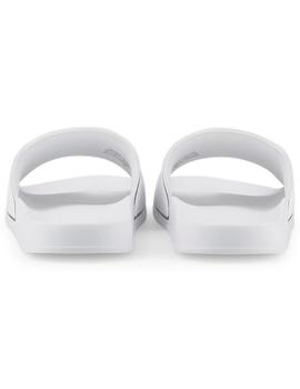chanclas puma leadcat 2.0 blanco unisex.