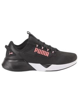 Zapatillas puma retaliate 2 jr negro rosa de niño.