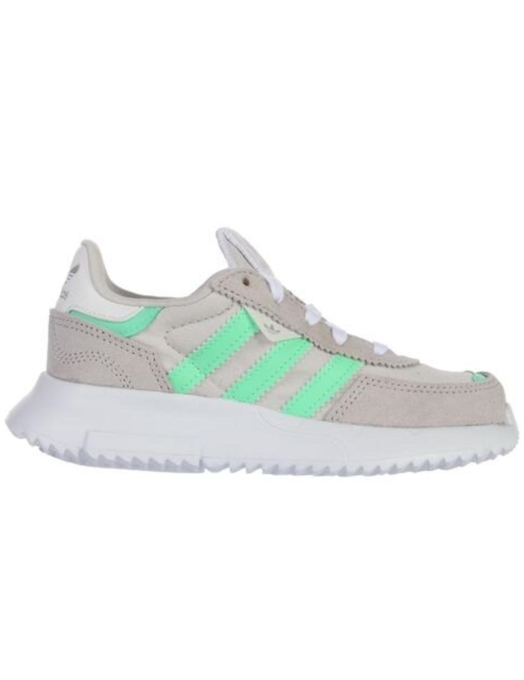 Zapatillas adidas retropy f2 c gris verde de niño.