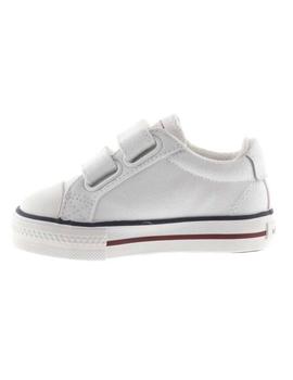 zapatillas victoria de lona blanco de niño.