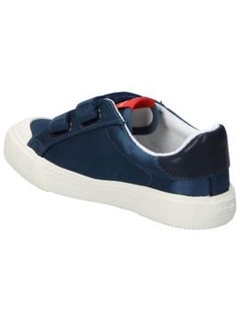 zapatillas victoria de lona azul marino de niño.