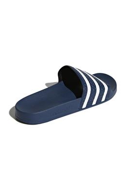 chanclas adidas adilette marino blanco unisex.