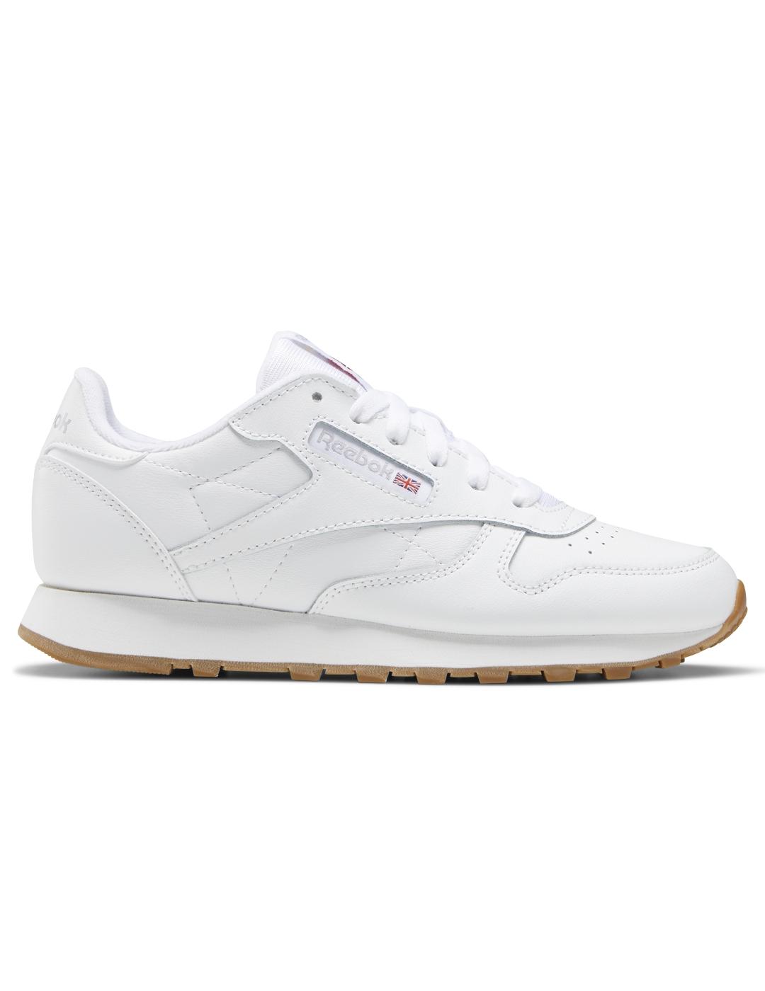 Tenis Reebok Classic Leather Blanco Para Niño