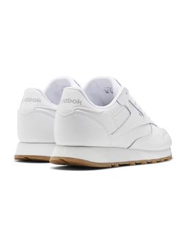 Zapatillas reebok classic leather j blanco caramelo de niño.