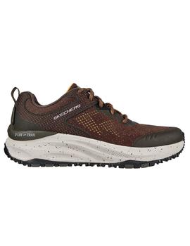 Zapatillas skechers d´lux trail marron de hombre.