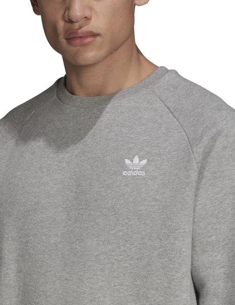 Suburbio Más allá disfraz sudadera adidas essential crew gris de hombre.