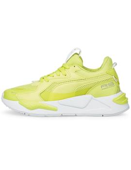 Zapatillas puma rs-z neon amarillo de mujer.