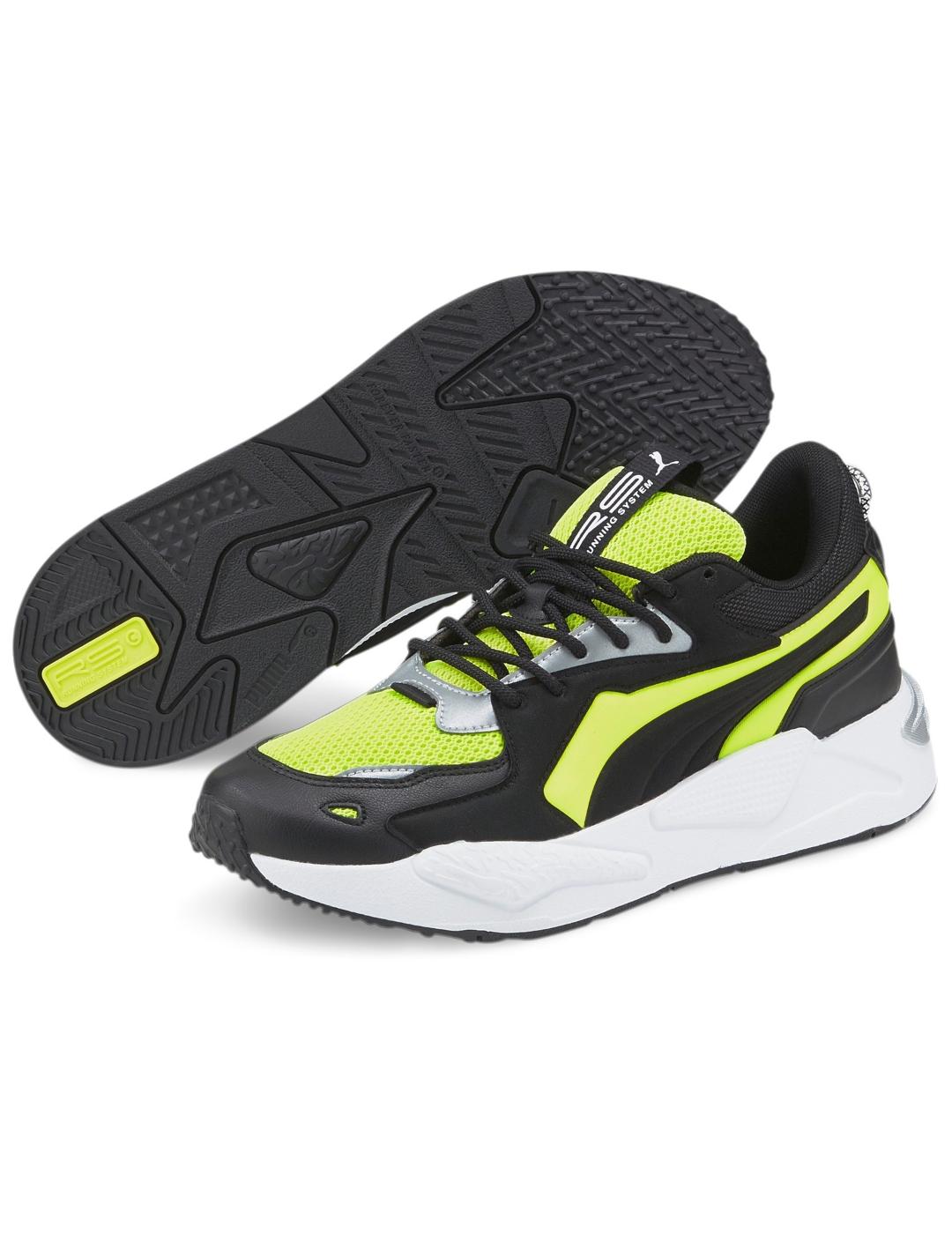 Zapatillas puma rs-z molded negro amarillo de hombre.