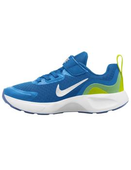 Zapatillas nike wearallday ps azul de niño.