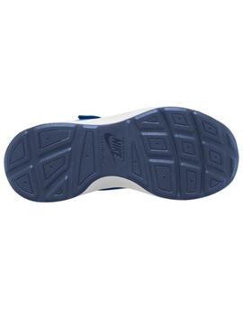 Zapatillas nike wearallday ps azul de niño.