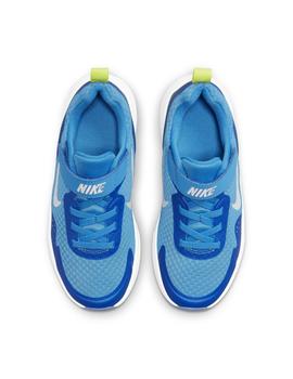 Zapatillas nike wearallday ps azul de niño.