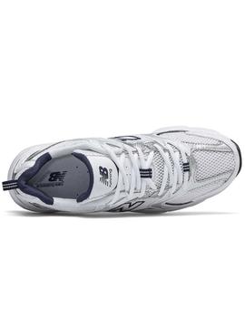 Zapatillas new balance mr530sg blanco plata unisex.