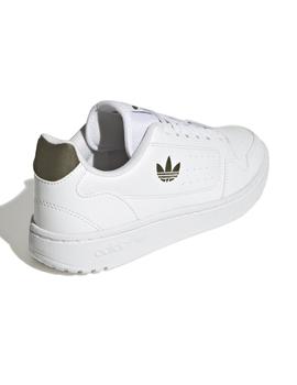 Zapatillas adidas ny 90 j blanco verde de niño.