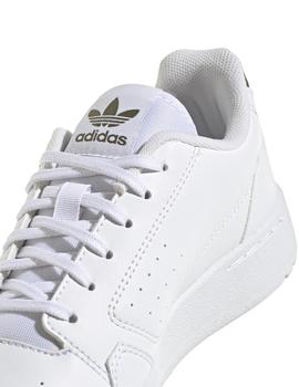 Zapatillas adidas ny 90 j blanco verde de niño.