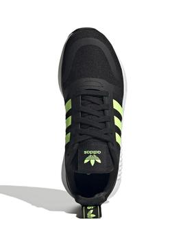 Zapatillas adidas multix j negro verde de niño.