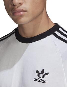 camiseta adidas 3-stripes manga larga blanco de hombre.