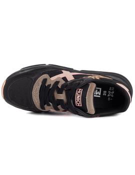 Zapatillas munich mali17 negro rosa de mujer.