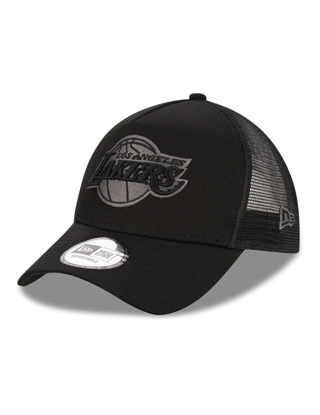 gorra trucker new era lakers negro unisex.