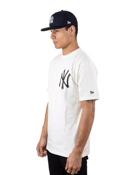 camiseta new era neyyan oversized blanco negro de hmbre.