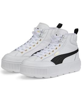 Zapatillas puma karmen mid blanco de mujer.