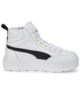 Zapatillas puma karmen mid blanco de mujer.