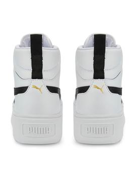 Zapatillas puma karmen mid blanco de mujer.