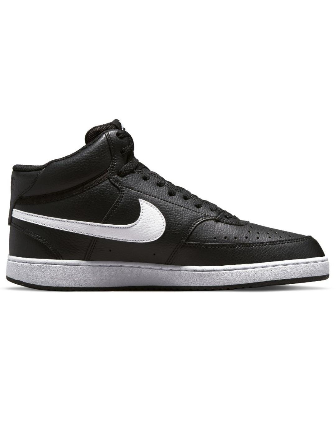 Zapatillas nike court vision mid nn negro blanco de hombre.