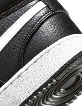 Zapatillas nike court vision mid nn negro blanco de hombre.