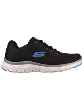 Zapatillas skechers flex advantage 4.0 waterproof negro