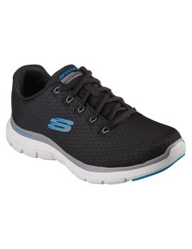 Zapatillas skechers flex advantage 4.0 waterproof negro