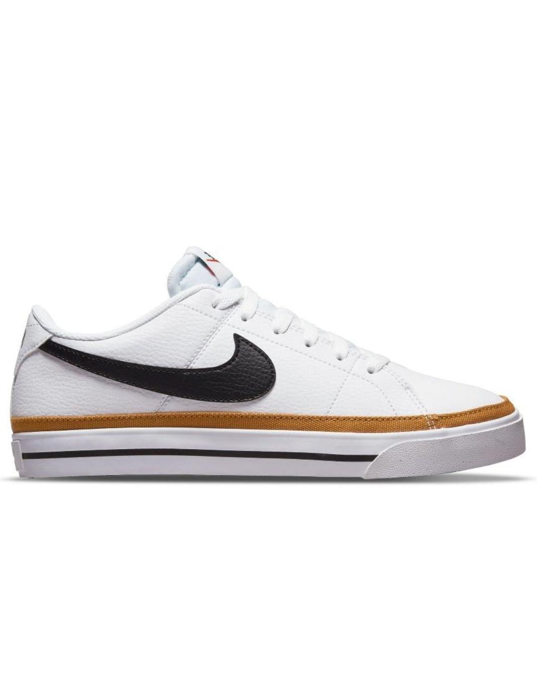 Zapatillas nike court legacy nn blanco negro de mujer.